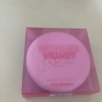ワンダーベルベットラスティングクッション/i’m meme/クッションファンデーションを使ったクチコミ(1枚目)