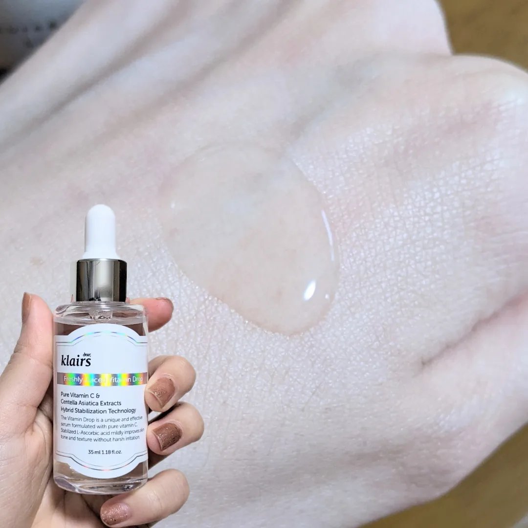 フレッシュリージュースドビタミンドロップ(35ml)/Klairs/美容液を使ったクチコミ（2枚目）