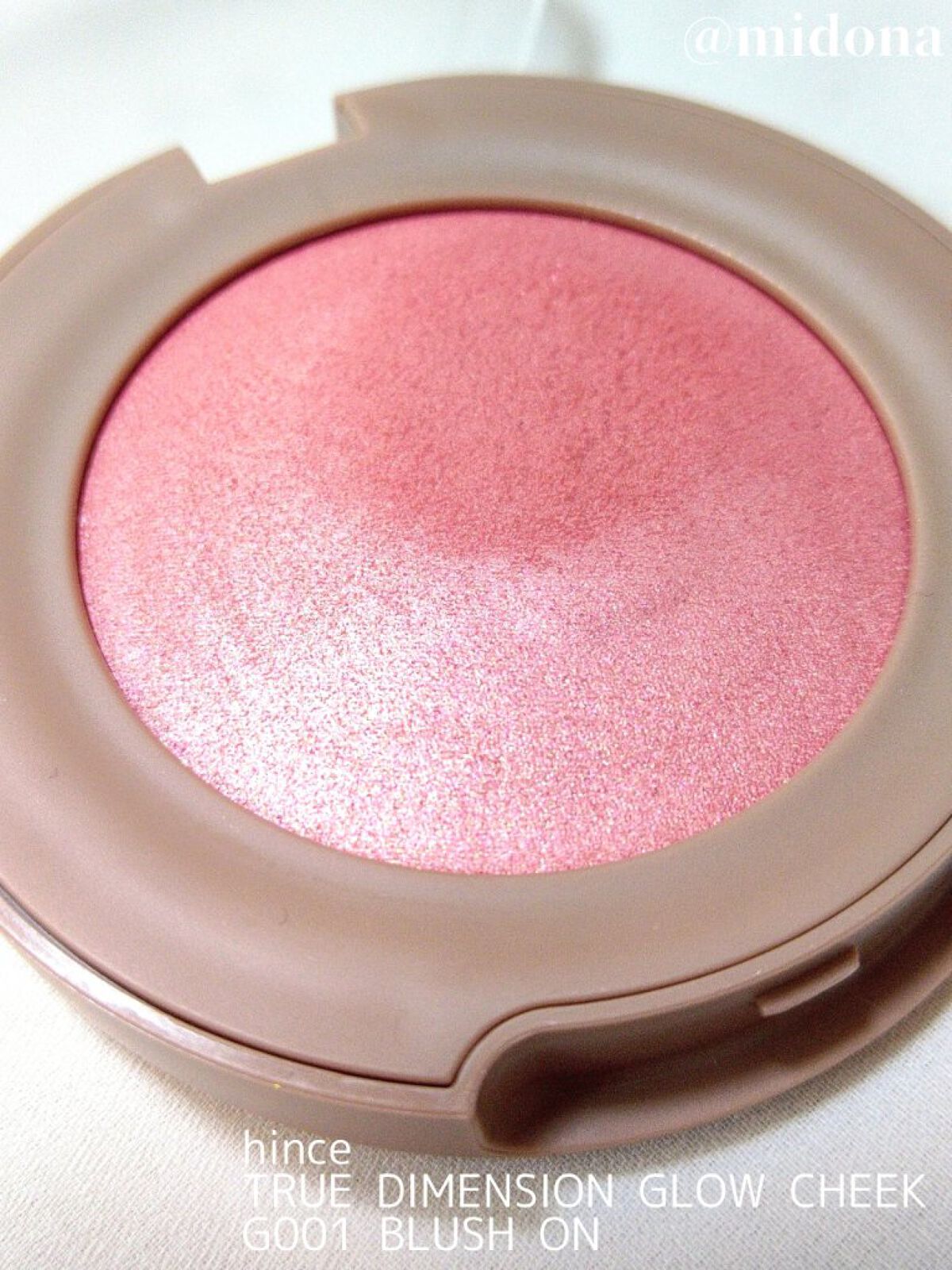 トゥルーディメンショングロウチーク/hince/パウダーチークを使ったクチコミ（2枚目）