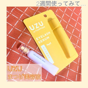 UZU BY FLOWFUSHI　UZU まつげ美容液
まつげ・目もと美容液


UZUのまつげ美容液を2週間使ってみたのでレビューしていきます！

まずは元々のまつげですが、量は割としっかりあり長さは