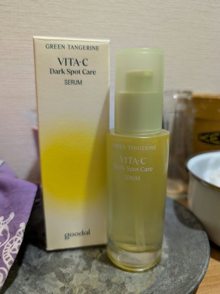 グリーンタンジェリン ビタC ダークスポットケアセラム/goodal/美容液を使ったクチコミ(1枚目)