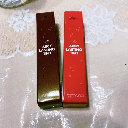 ジューシーラスティングティント/rom&nd/リップティントを使ったクチコミ(1枚目)