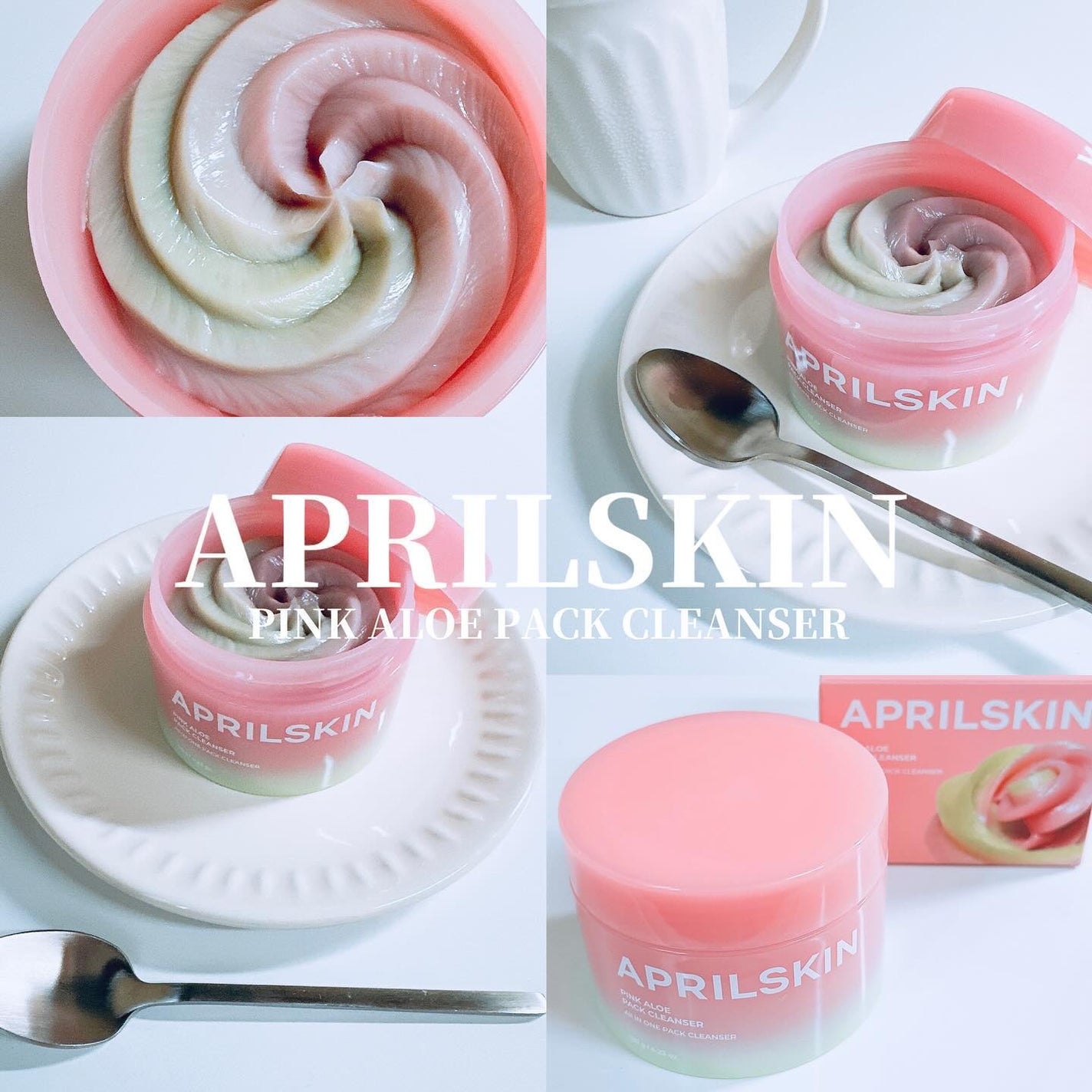 ピンクアロエメレンゲクレンザー/APRILSKIN/その他洗顔料を使ったクチコミ(1枚目)
