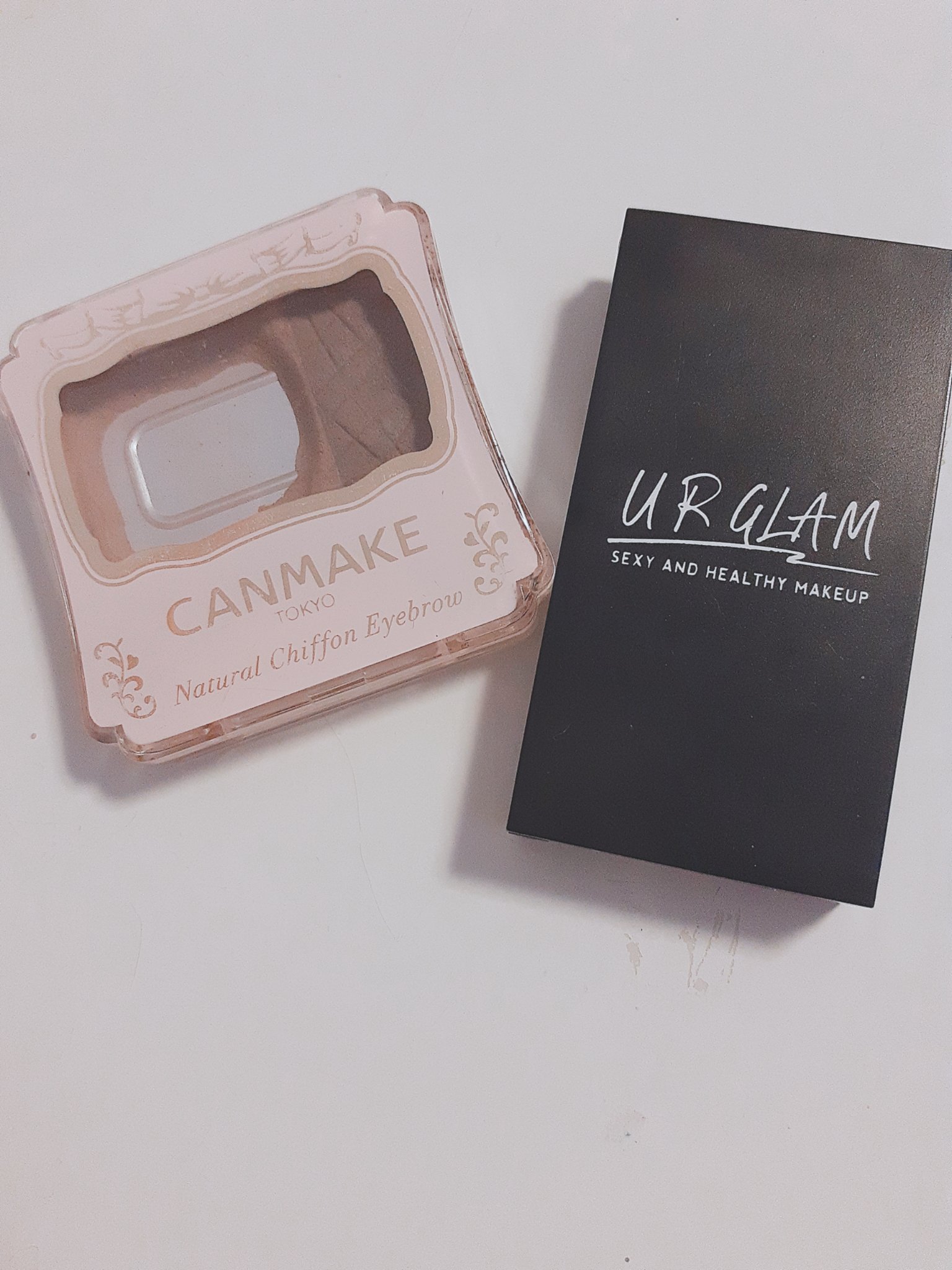 ナチュラルシフォンアイブロウ 01 スウィートティラミス/キャンメイク/パウダーアイブロウを使ったクチコミ（1枚目）