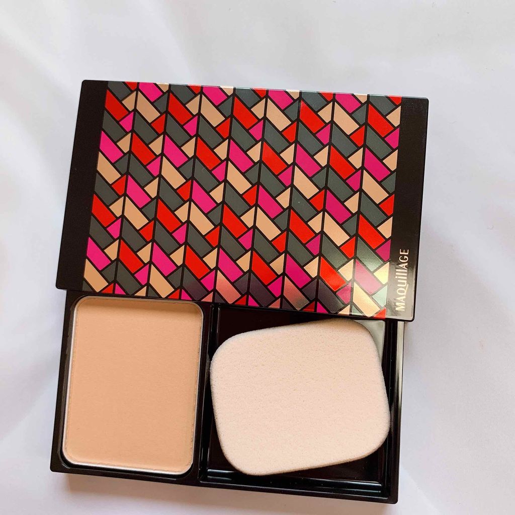 ドラマティックパウダリー UV ミニパクト オークル10/マキアージュ/パウダーファンデーションを使ったクチコミ（2枚目）