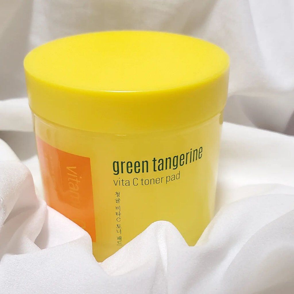 グリーンタンジェリン ビタCダークスポットケアパッド/goodal/トナーパッドを使ったクチコミ（1枚目）