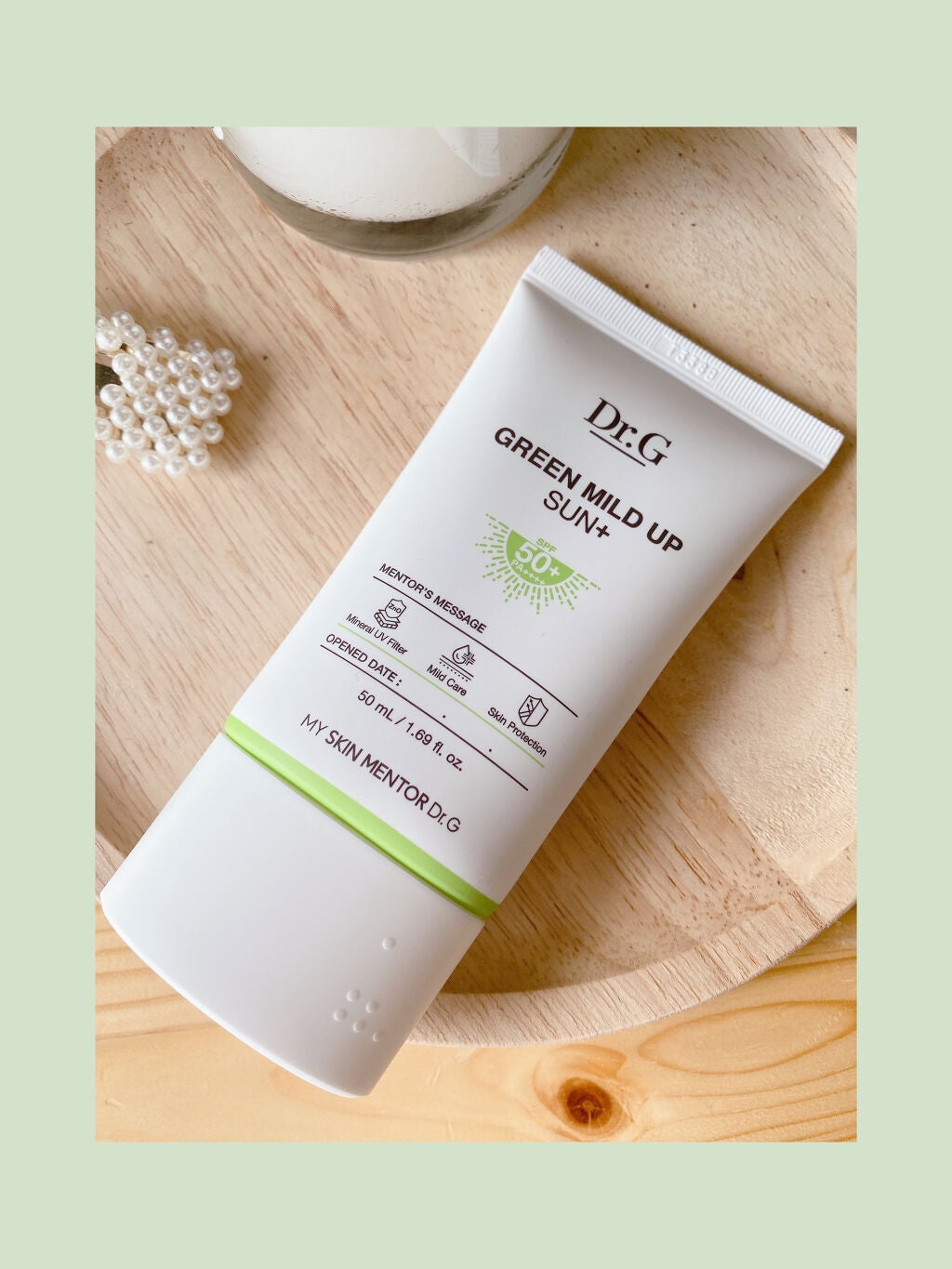 グリーンマイルドアップサンプラス/Dr.G/日焼け止めクリームを使ったクチコミ(1枚目)