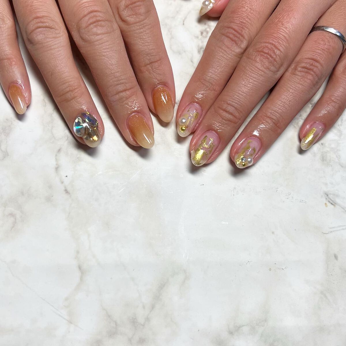 #チグハグネイル,#アシメネイル,#春ネイル,#ネイル,#ニュアンスネイル,#スカルプネイル,#ジェルネイル,#ママネイル,#ギャルネイル,#大人ネイル,#派手ネイル,#ネイル,#城陽ネイル,#京都ネイル,#大阪ネイル,#奈良ネイルのネイルデザイン