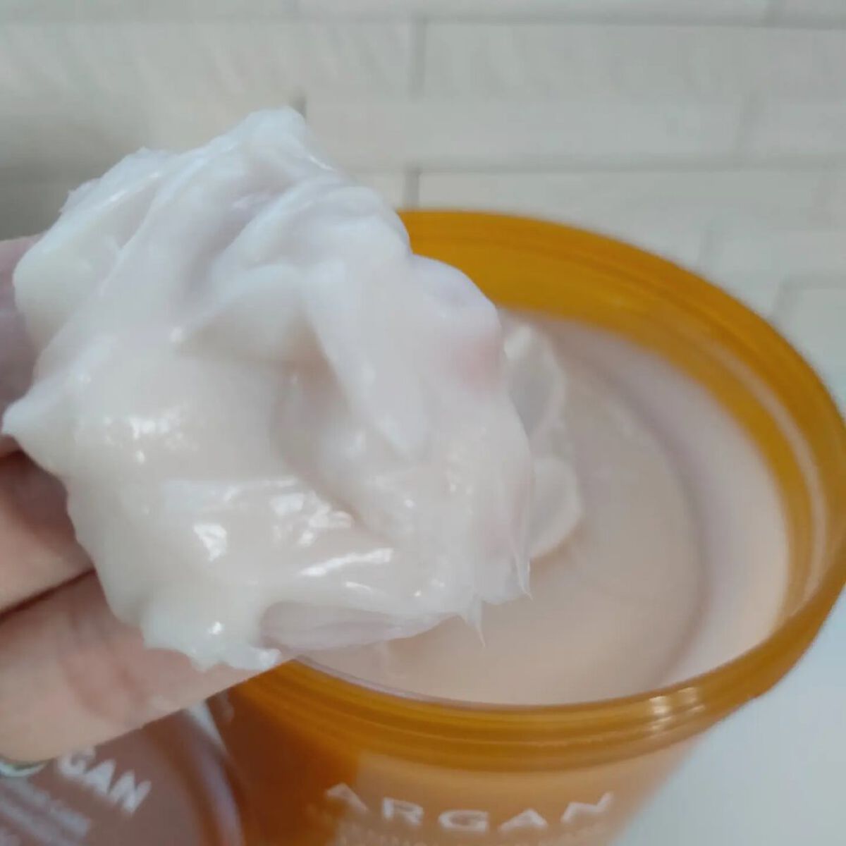 アルガンエッセンシャル ディープケアヘアパック/ネイチャーリパブリック/ヘアマスク・ヘアパックを使ったクチコミ（3枚目）