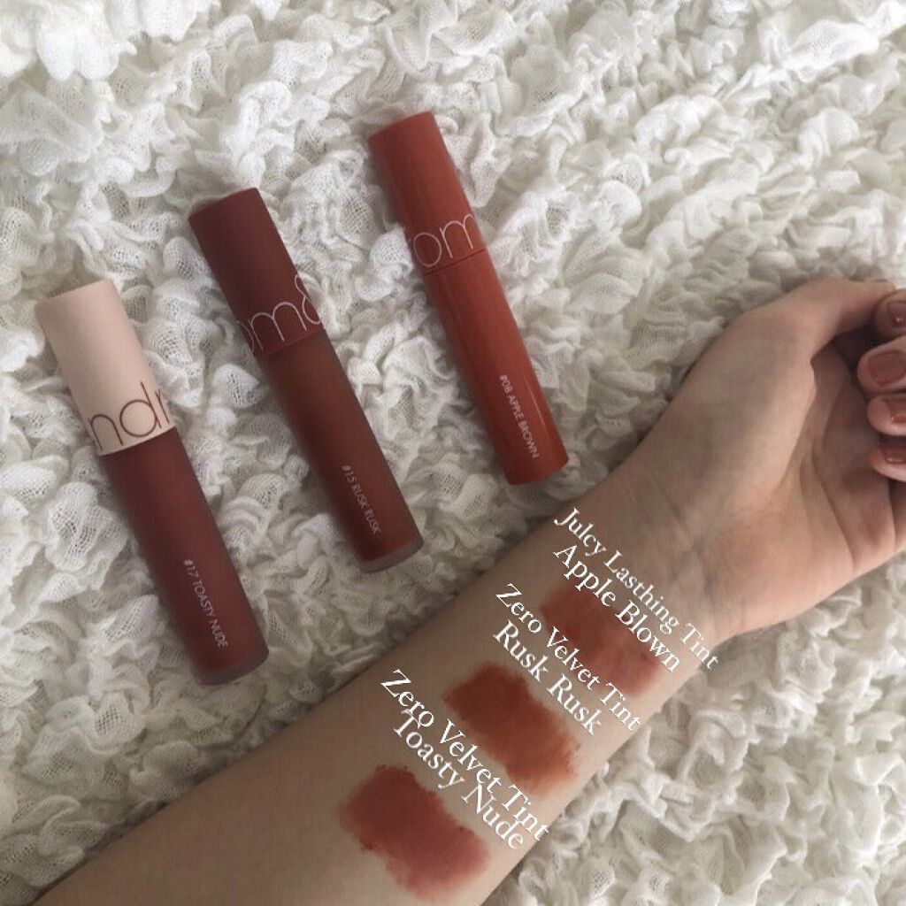 ゼロベルベットティント/rom&nd/リップティントを使ったクチコミ（2枚目）