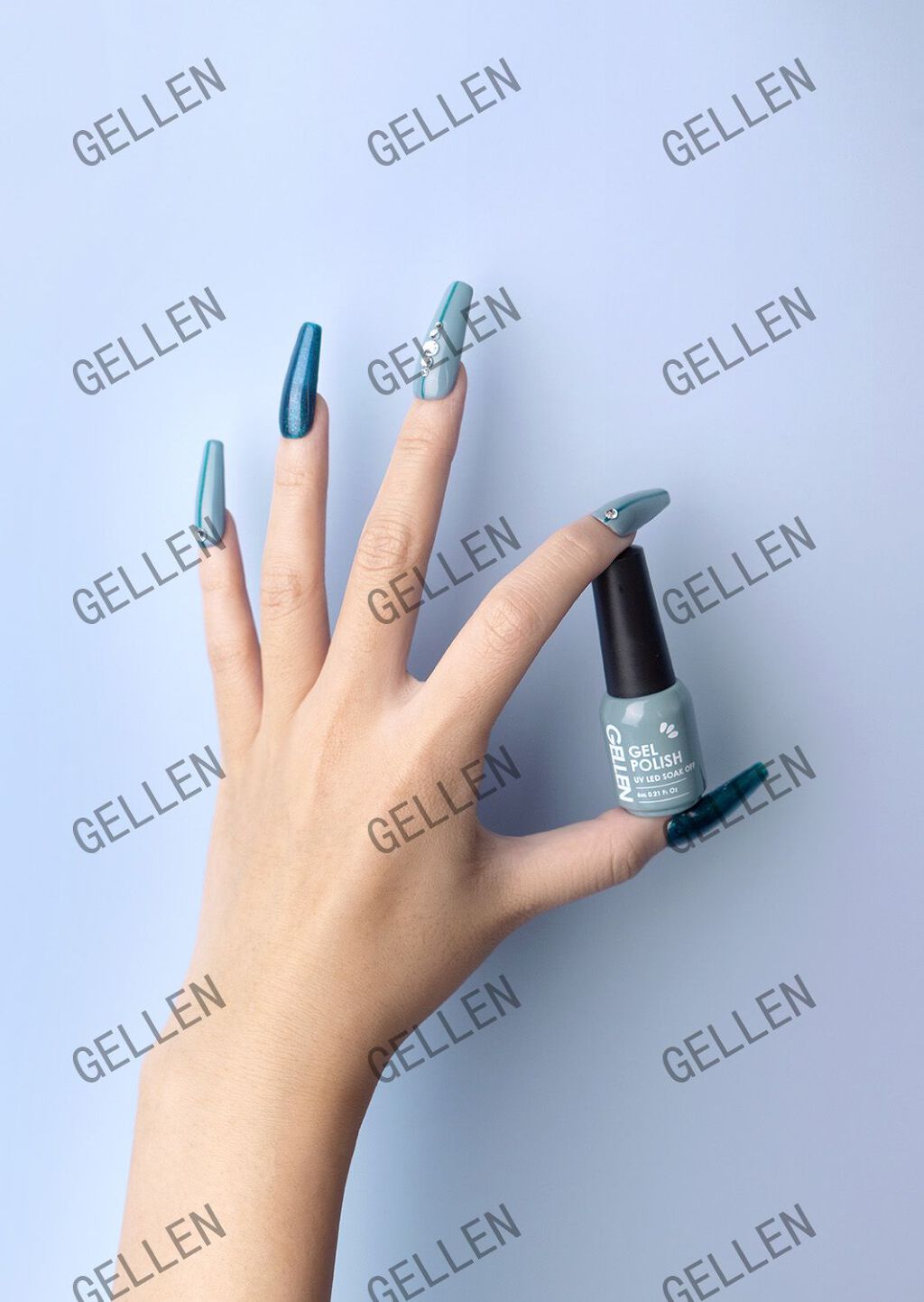 Gellen ジェルネイル 16色セット UV/LED対応 ポリッシュタイプ ベーストップ付き/Gellen/ジェルネイルを使ったクチコミ（3枚目）