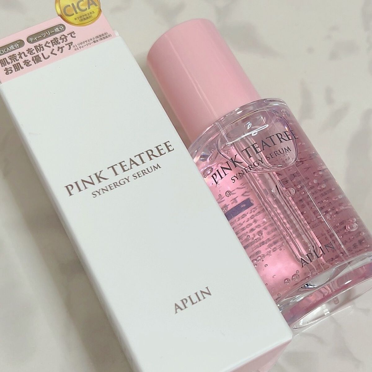ピンクティーツリーシナジーセラム/APLIN/美容液を使ったクチコミ(5枚目)