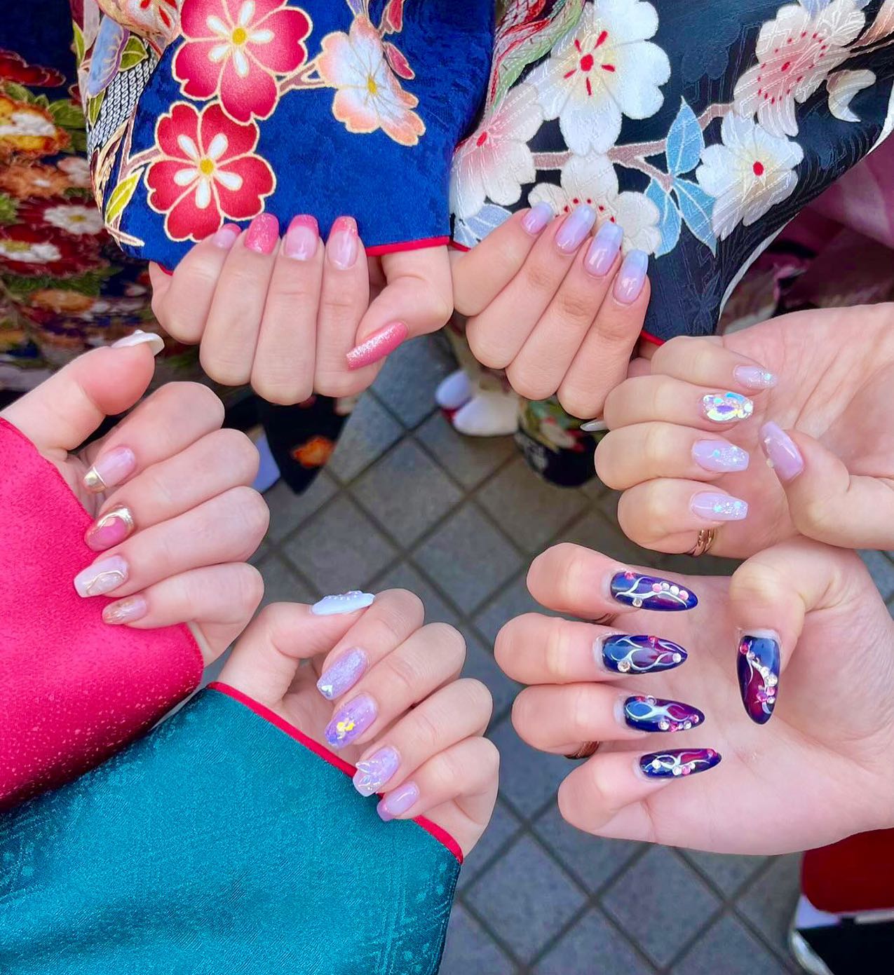 #成人式ネイルのネイルデザイン