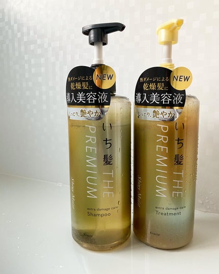 THE PREMIUM エクストラダメージケアシャンプー/トリートメント(シャイニーモイスト)/いち髪/市販シャンプーを使ったクチコミ(2枚目)