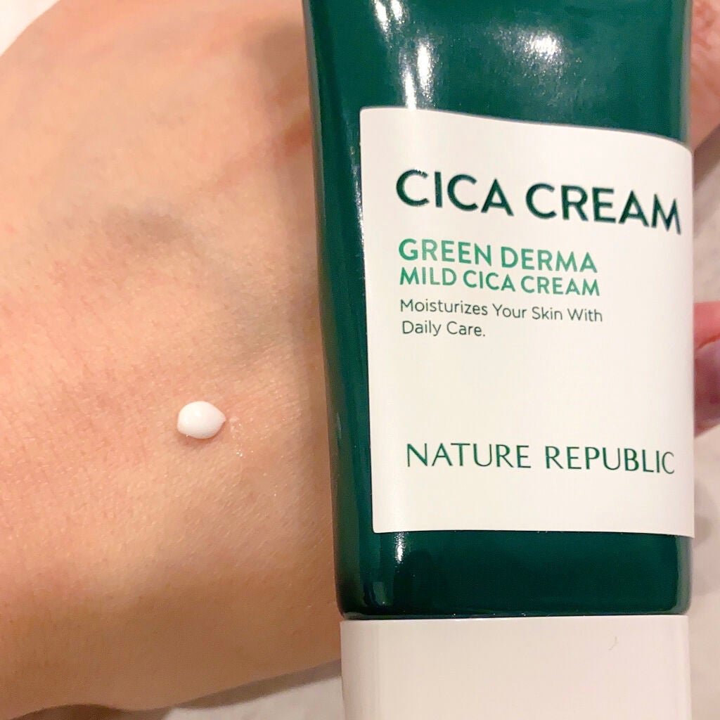 グリーン ダーマ マイルド クリーム/ネイチャーリパブリック/フェイスクリームを使ったクチコミ(3枚目)