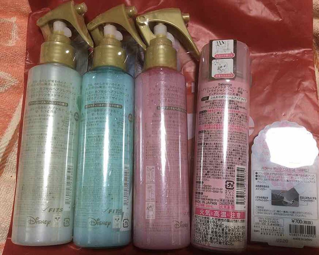 カプセルヘアフレグランス  ピンクブーケ＆ベイビーピーチ/ヴィーナススパ/ヘアミストを使ったクチコミ（2枚目）