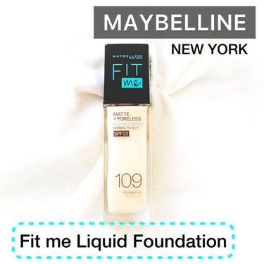 フィットミー リキッドファンデーション R/MAYBELLINE NEW YORK/リキッドファンデーションを使ったクチコミ（1枚目）