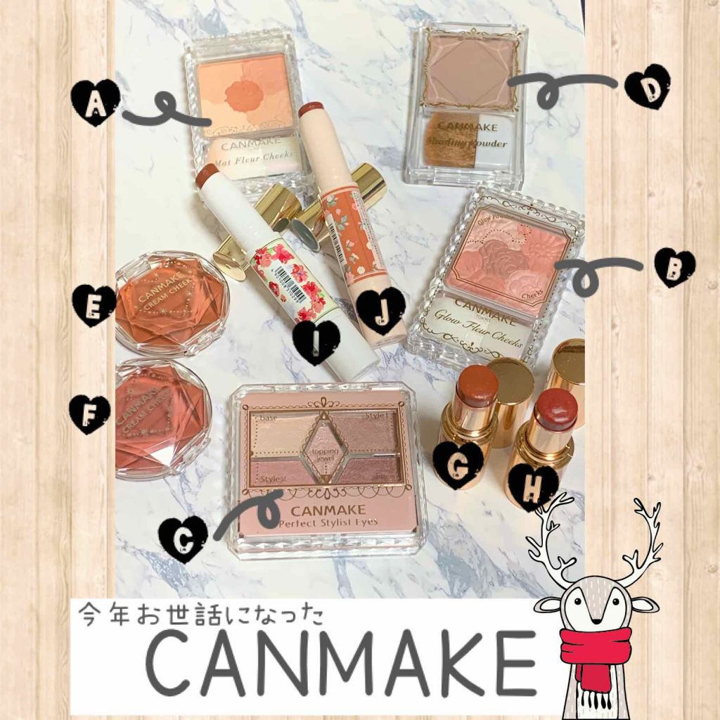 グロウフルールチークス/キャンメイク/パウダーチークを使ったクチコミ（1枚目）