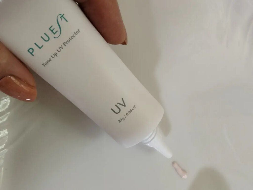 トーンアップUVプロテクター/PLUEST/日焼け止めクリームを使ったクチコミ(2枚目)