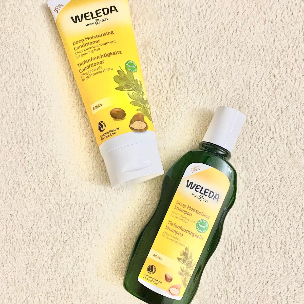 てったん on LIPS 「weledaアルガンヘアシャンプ―&ヘアコンディショナーをご紹..」(1枚目)