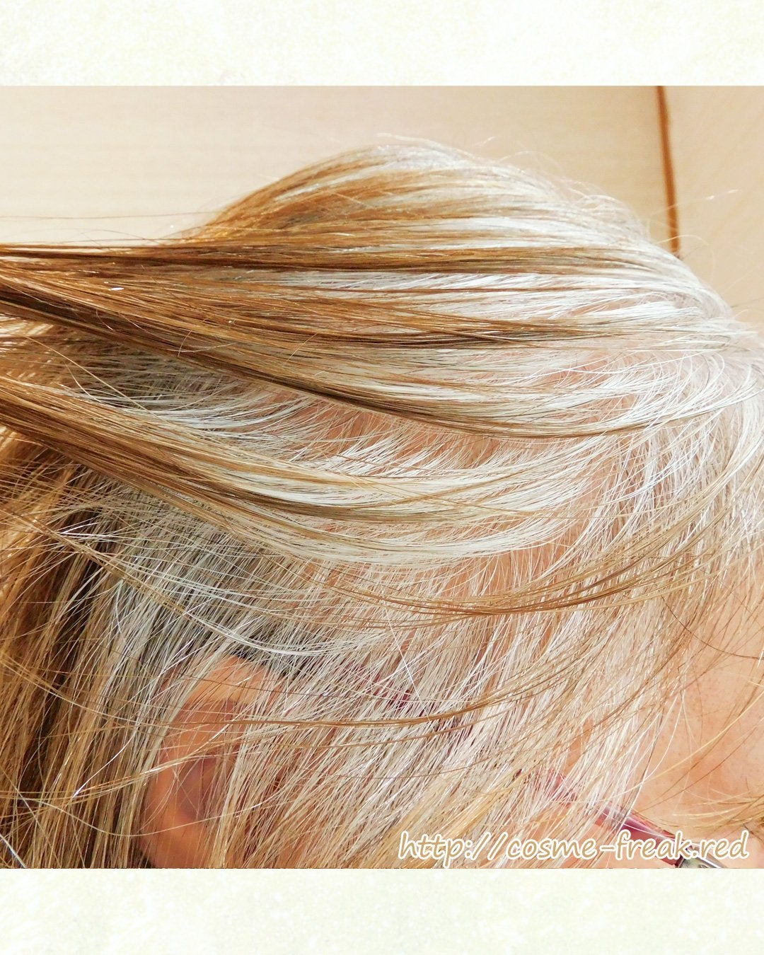 cosme-freak on LIPS 「グレイヘア移行中の途中経過報告です。40代、50代になると白髪..」(4枚目)
