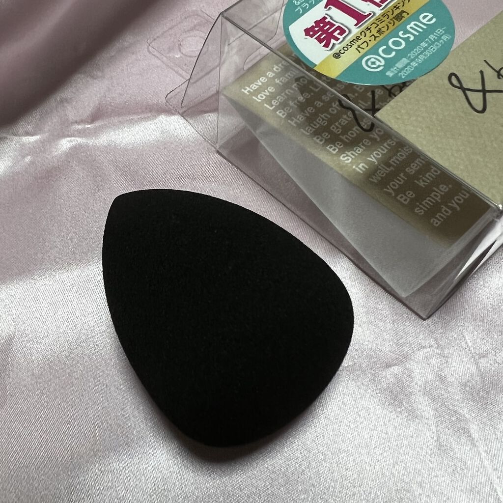 &be ブラックスポンジ/＆be/パフ・スポンジを使ったクチコミ（1枚目）