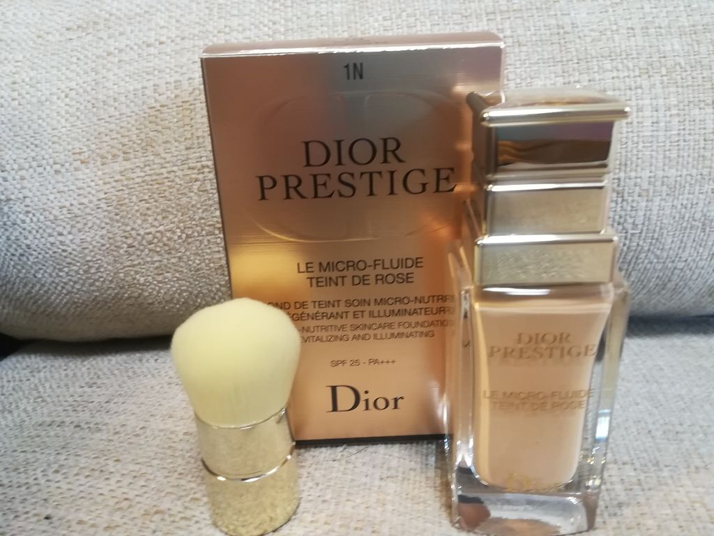 プレステージ ル フルイド タン ドゥ ローズ/Dior/リキッドファンデーションを使ったクチコミ（1枚目）