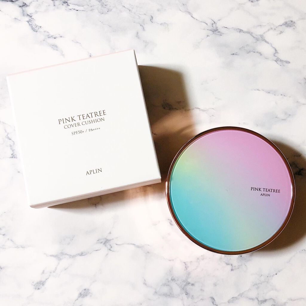 ピンクティーツリーカバークッション/APLIN/クッションファンデーションを使ったクチコミ（1枚目）