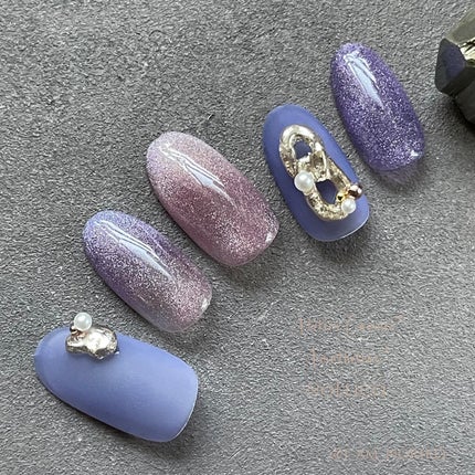 レインボーマグネットジェル/ネイル工房/ジェルネイルを使ったクチコミ(1枚目)