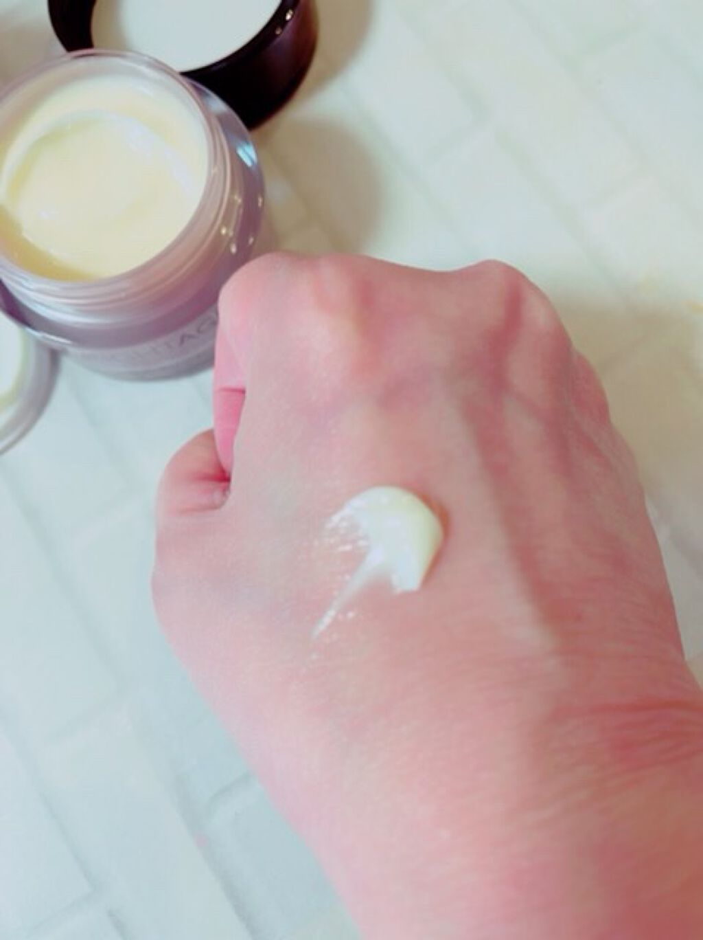 オーバーナイト ヴェールクリーム/BRIGHTAGE/フェイスクリームを使ったクチコミ(2枚目)