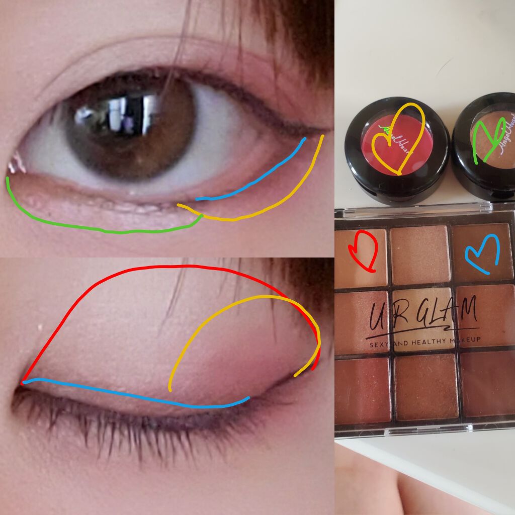 UR GLAM　BLOOMING EYE COLOR PALETTE/U R GLAM/アイシャドウパレットを使ったクチコミ（2枚目）