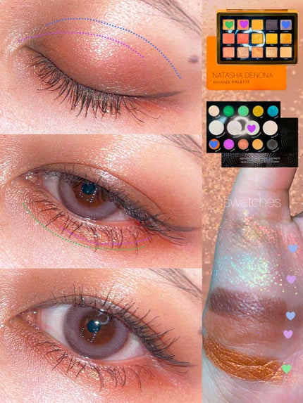 BRONZE PALETTE/Natasha Denona/アイシャドウパレットを使ったクチコミ(2枚目)