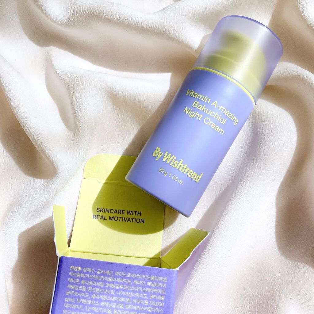 ビタミンA-mazingバクチオールナイトクリーム/By Wishtrend/フェイスクリームを使ったクチコミ(4枚目)