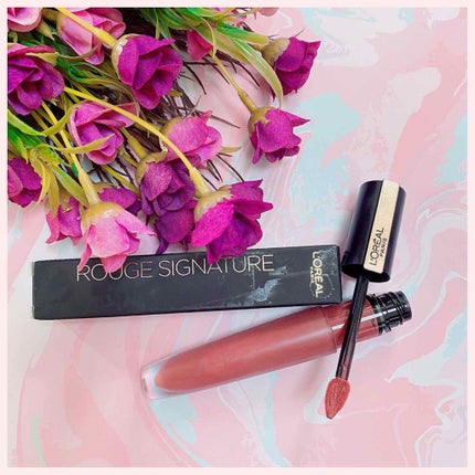 ルージュシグネチャー /ロレアル パリ/リップグロスを使ったクチコミ(2枚目)