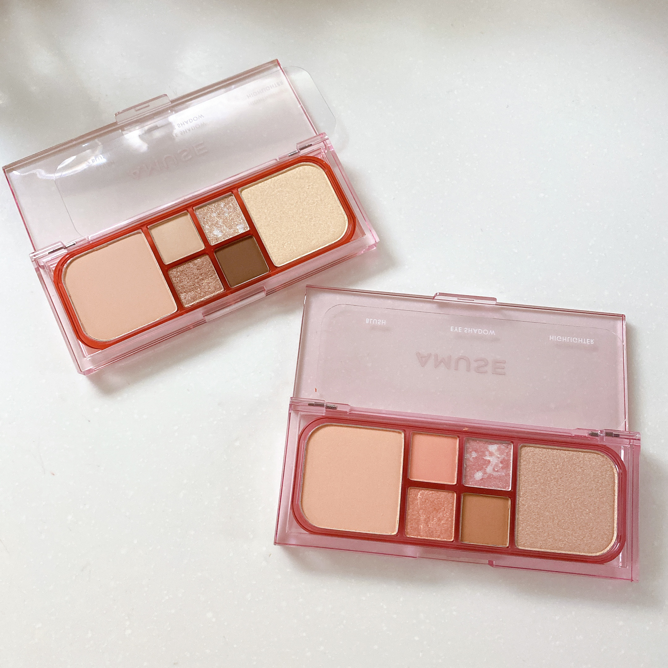 ヴィーガンフェイスオールパレット 02ピーチグロウ/AMUSE/アイシャドウパレットを使ったクチコミ（2枚目）