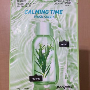 カーミング タイム マスク シート 01 TEATREE RELIEF CALMING/PERIPERA/シートマスク・パックを使ったクチコミ（2枚目）