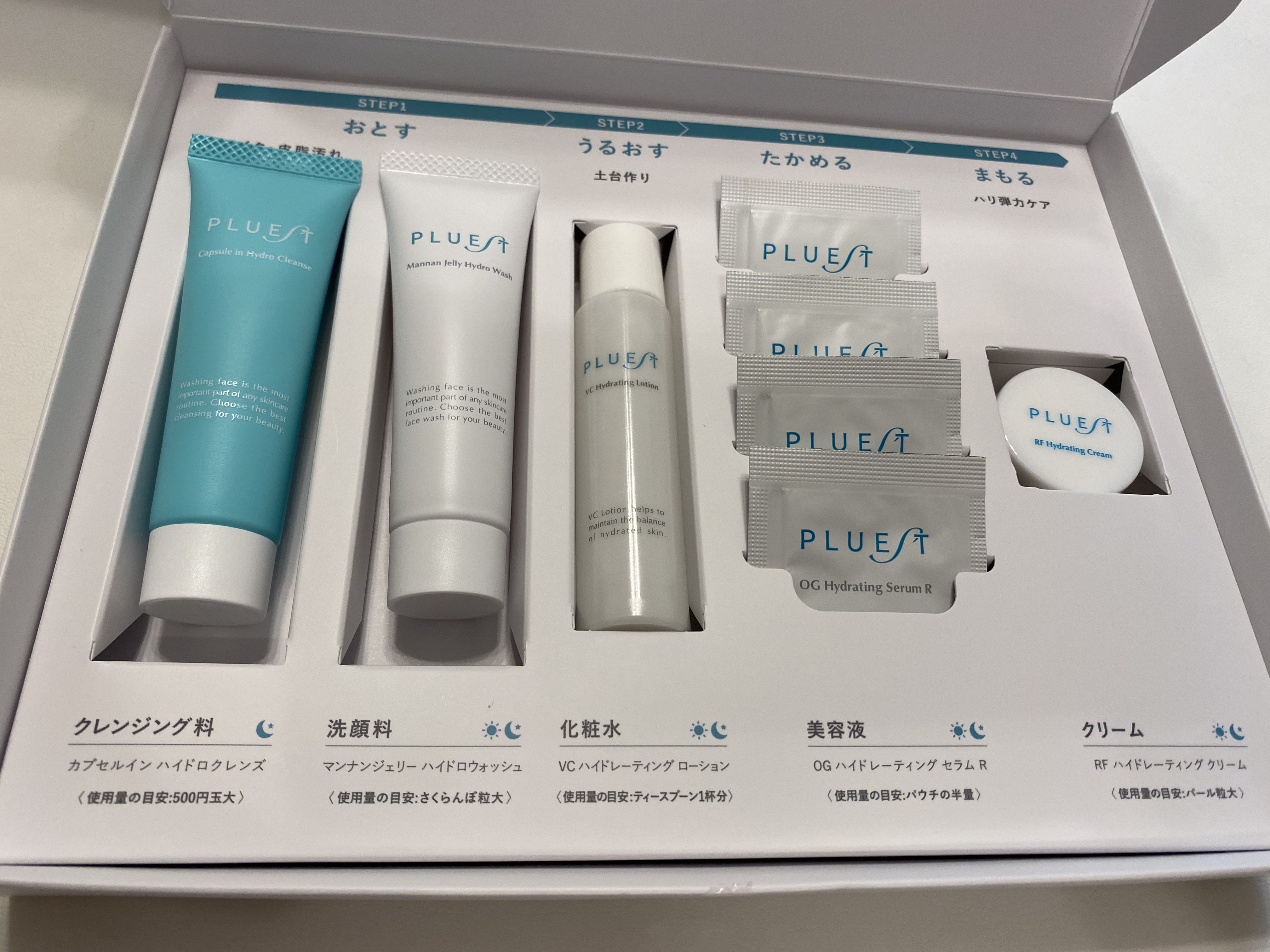 集中トライアル 3点セット/PLUEST/スキンケアキットを使ったクチコミ（2枚目）