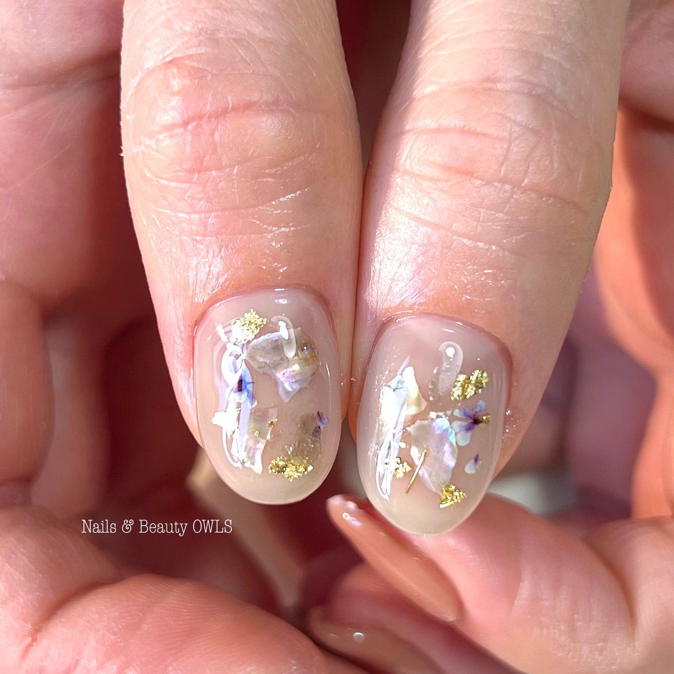 ぴよこれいと あうるす on LIPS 「シェルとマイカフレークとワイヤーとスタッズとお花と金箔と。部屋..」(4枚目)