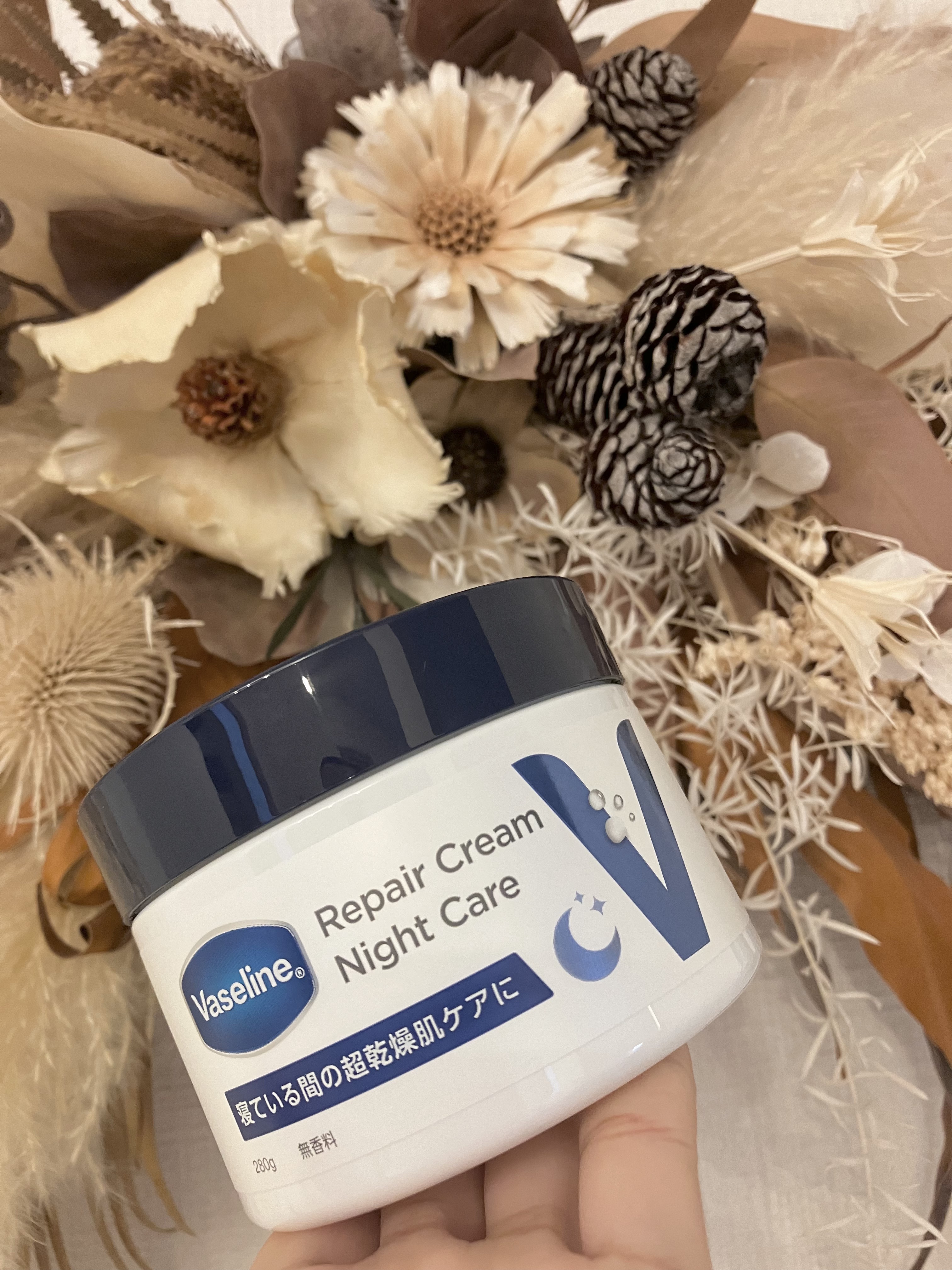 ヴァセリンリペアクリームナイトケア/ヴァセリン/ボディクリームを使ったクチコミ（1枚目）