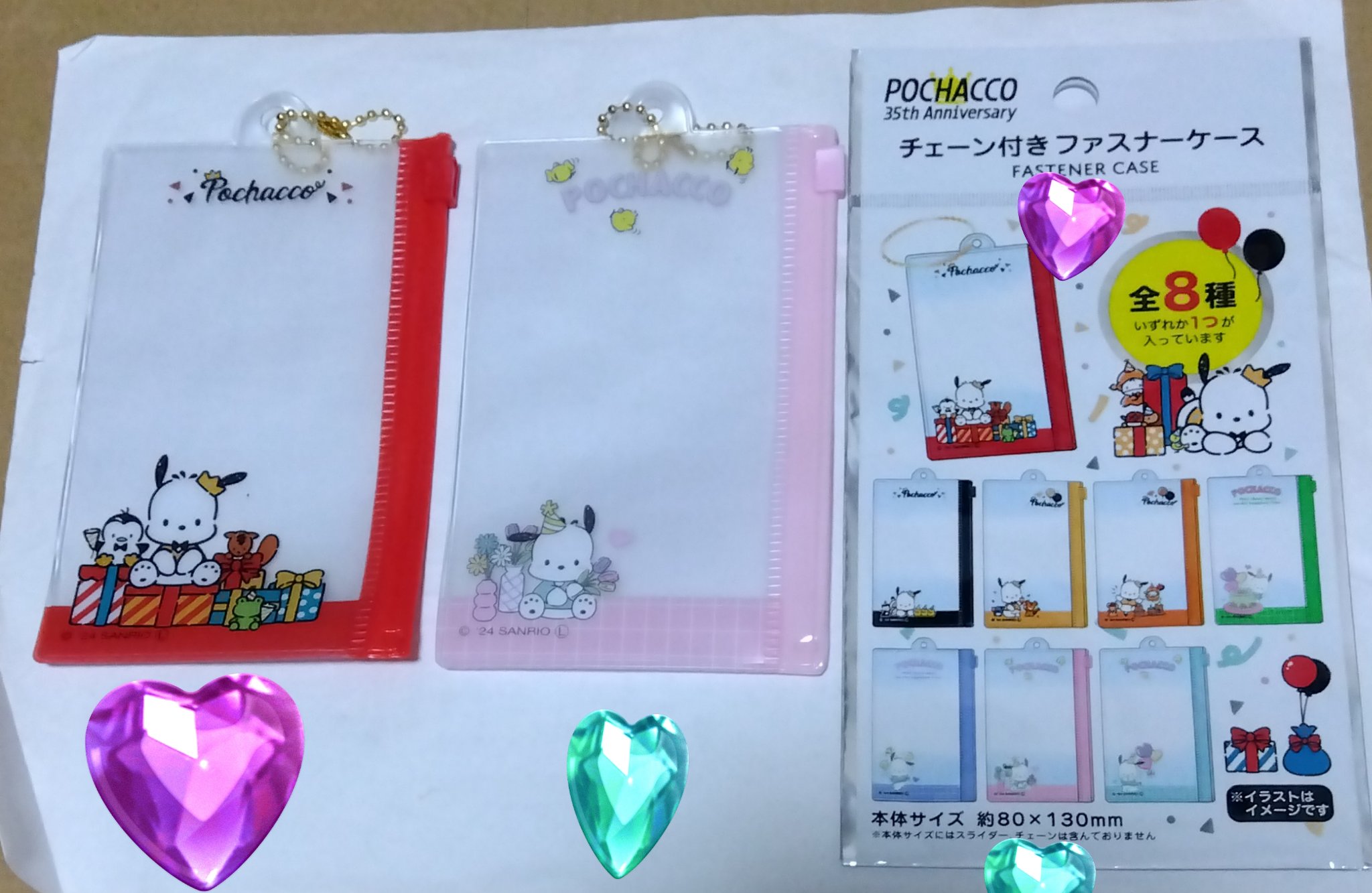 フレンド株式会社 ポチャッコ35周年　チェーン付きファスナーケース