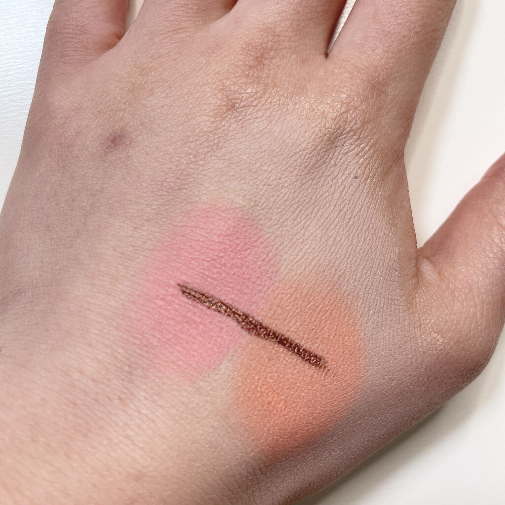 エアーフィットアーティストシャドウ 01Baby Peach/jenny house/単色アイシャドウを使ったクチコミ（3枚目）