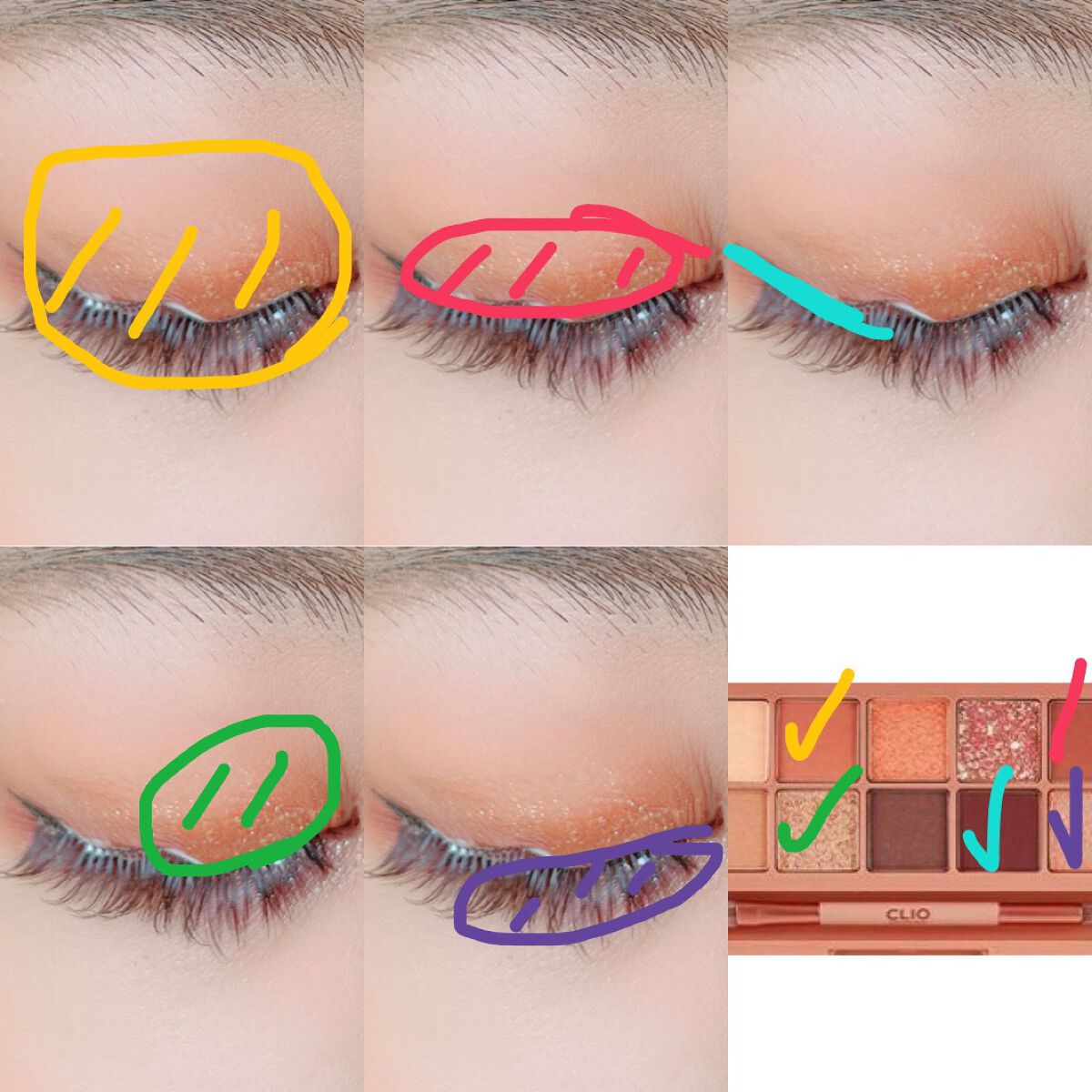 プロ アイ パレット/CLIO/アイシャドウパレットを使ったクチコミ（2枚目）