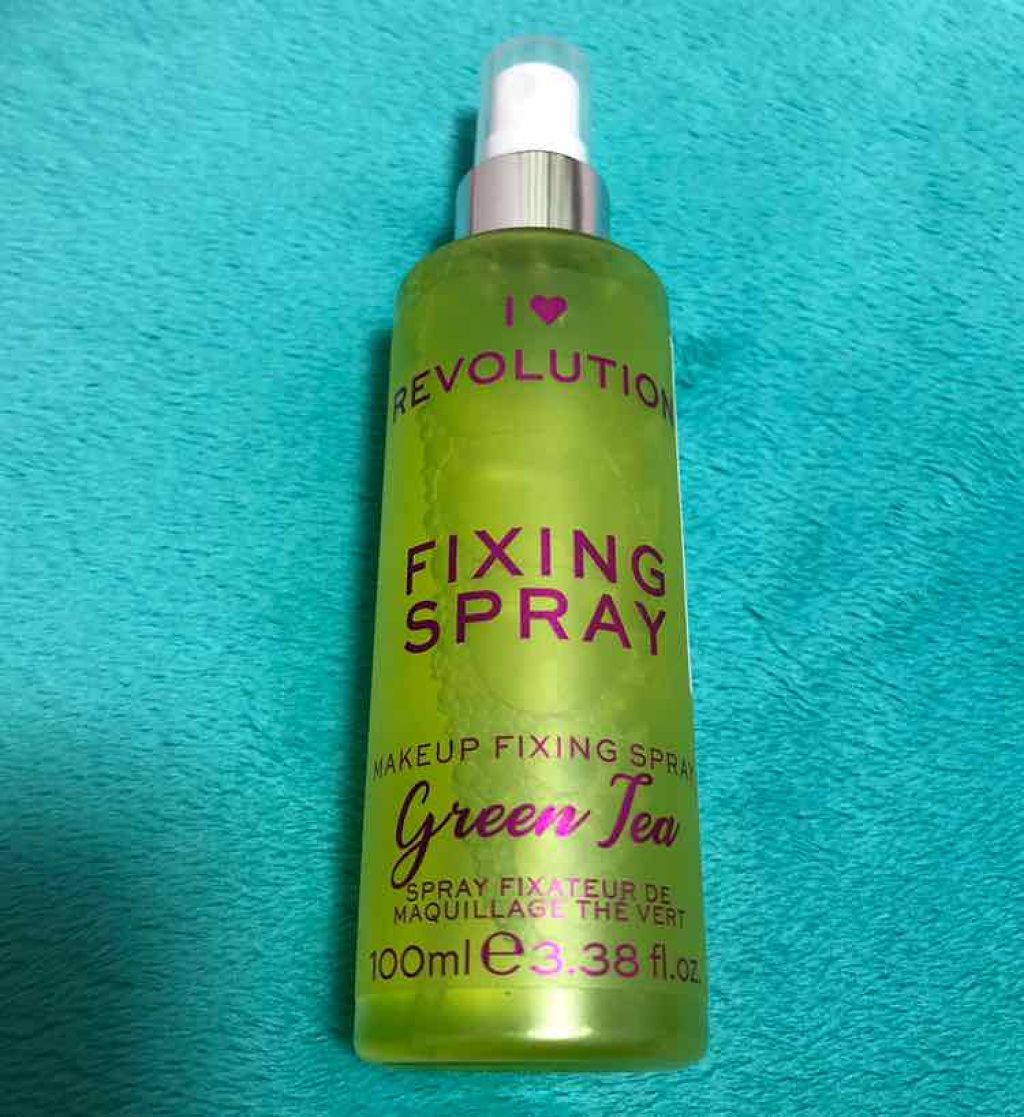 フィキシングスプレー グリーンティー/MAKEUP REVOLUTION/ミスト状化粧水を使ったクチコミ（1枚目）