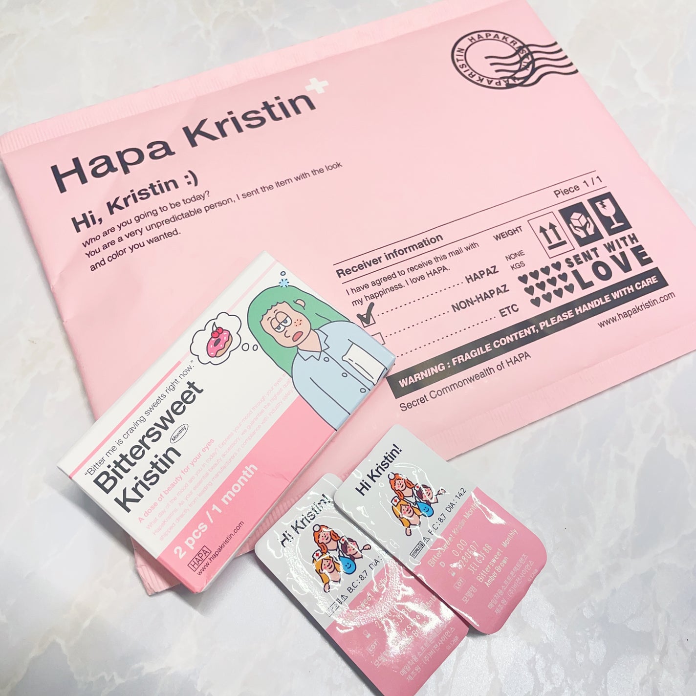 Bittersweet kristin/Hapa kristin/カラーコンタクトレンズを使ったクチコミ(4枚目)