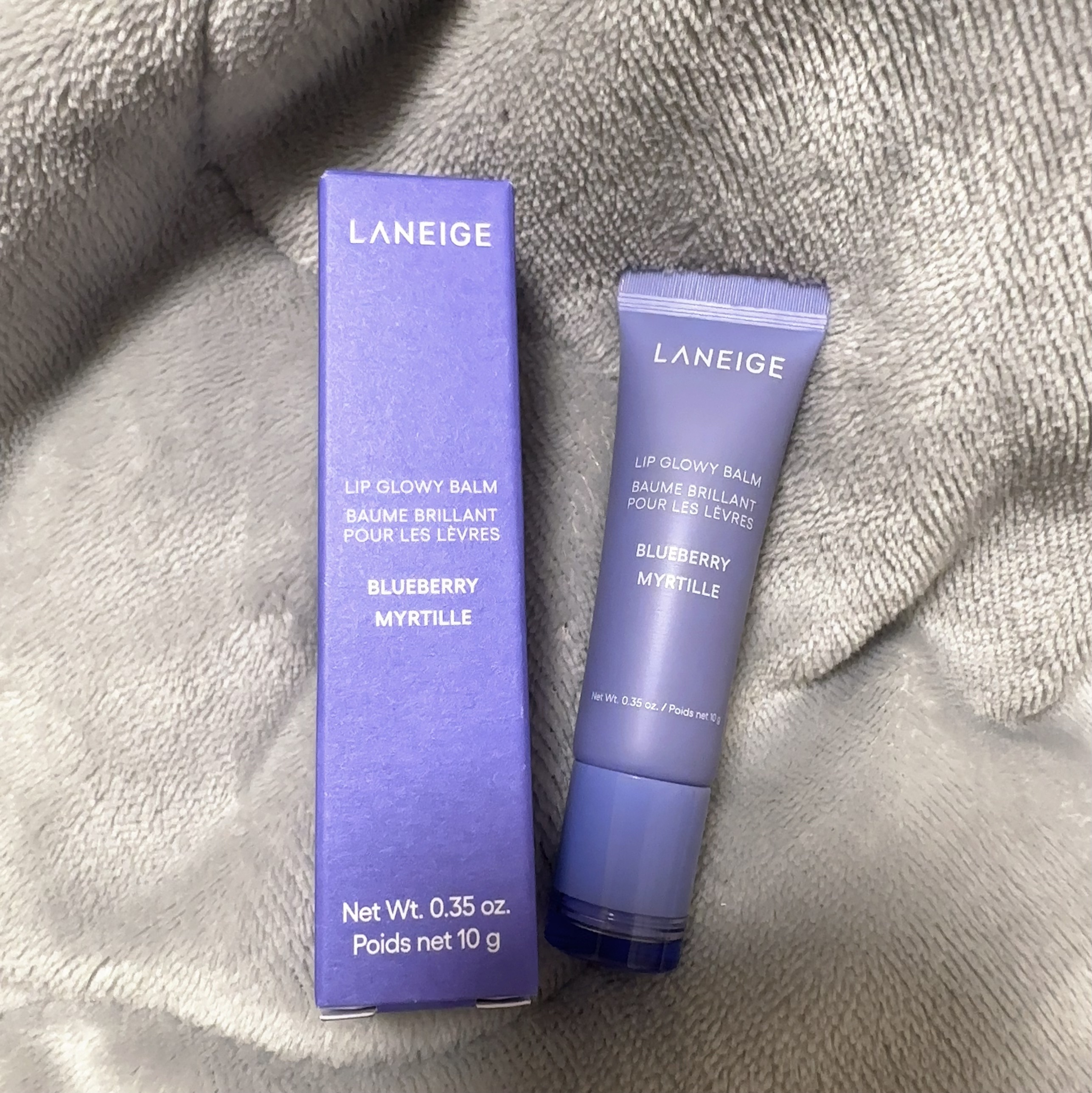リップグロウィバーム ブルーベリー/LANEIGE/リップバームを使ったクチコミ（2枚目）