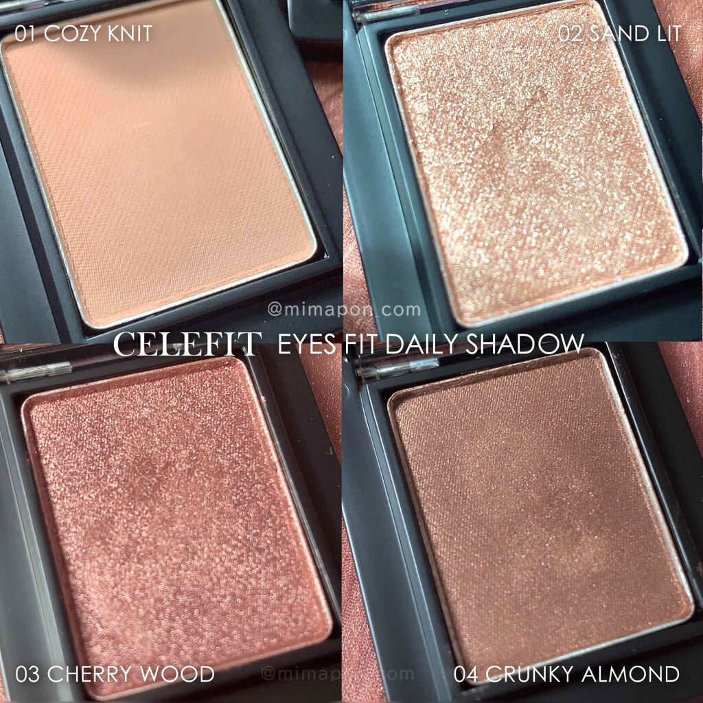 Eyes Fit Daily Shadow 03 チェリーウッド/CELEFIT/単色アイシャドウを使ったクチコミ（2枚目）