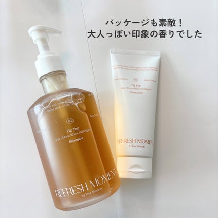 リフレッシュモーメントパフュームシャンプー/トリートメント Fig Fog/Free Moment /市販シャンプーを使ったクチコミ(4枚目)