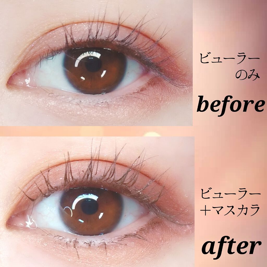 クイックラッシュカーラー　ロングマスカラ 02 ブラウン/キャンメイク/マスカラを使ったクチコミ（3枚目）