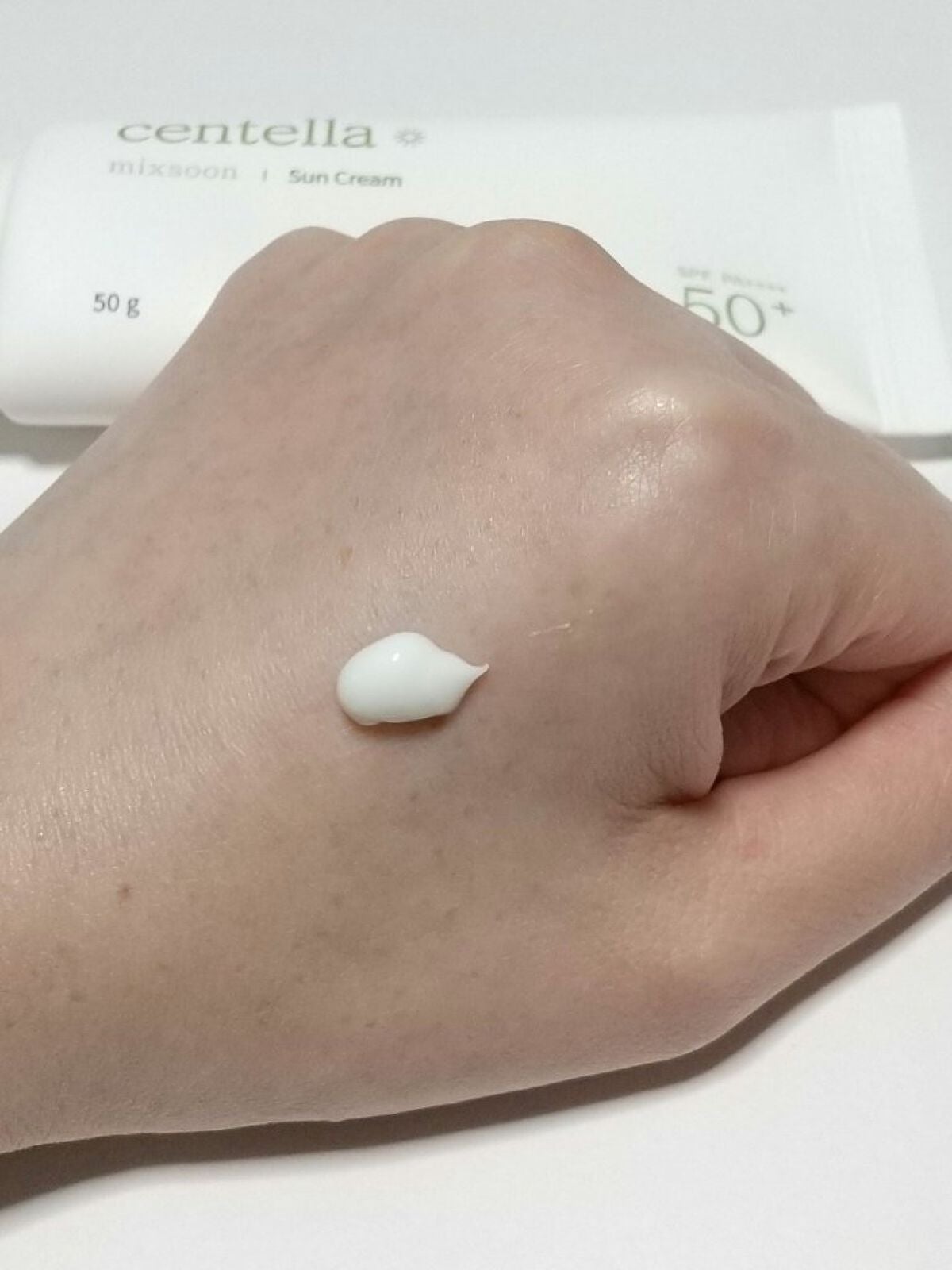 ツボクサ サンクリーム/mixsoon/日焼け止めクリームを使ったクチコミ(2枚目)