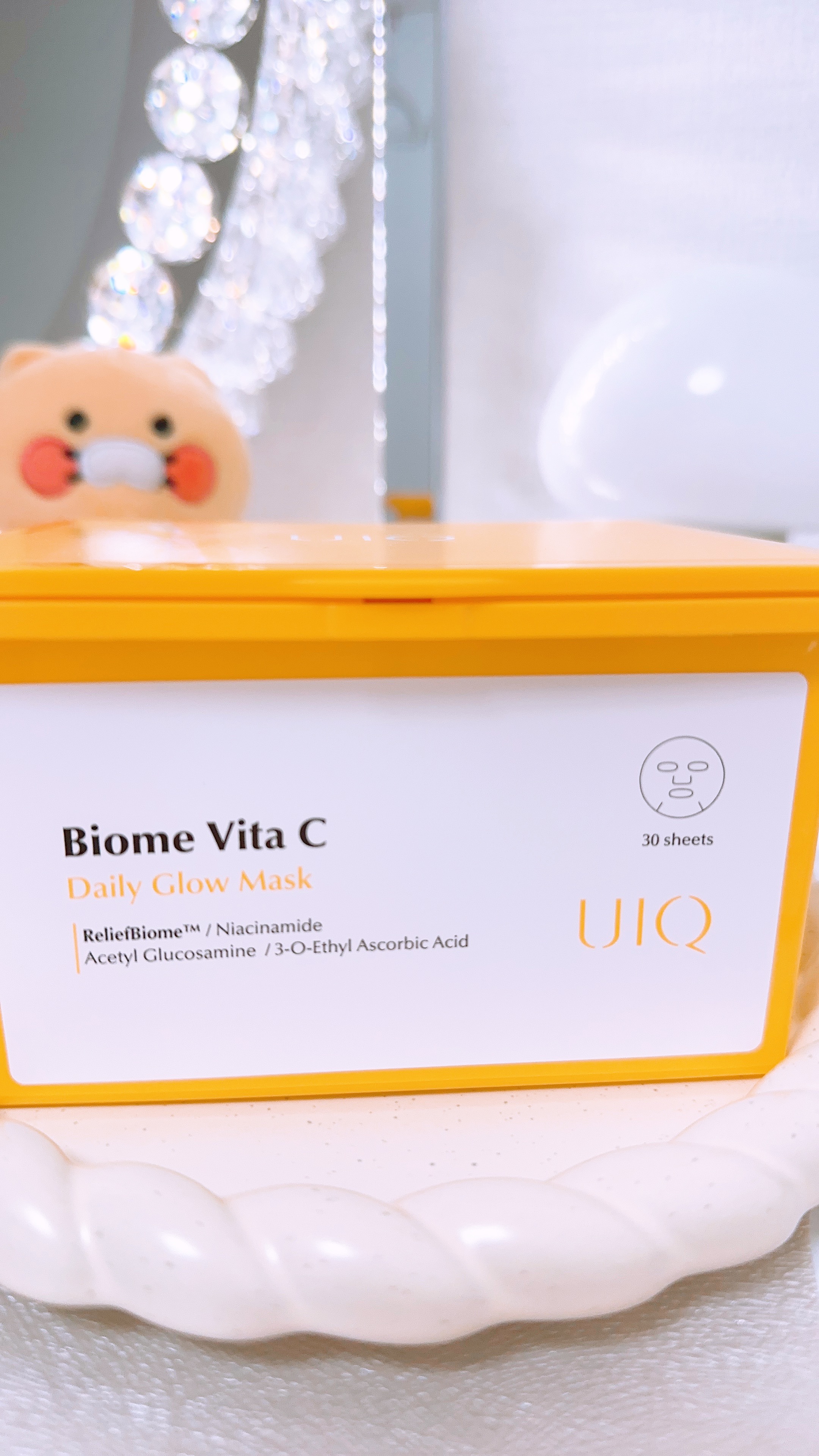 バイオームビタCグローデイリーシートマスク/UIQ/シートマスク・パックを使ったクチコミ（1枚目）